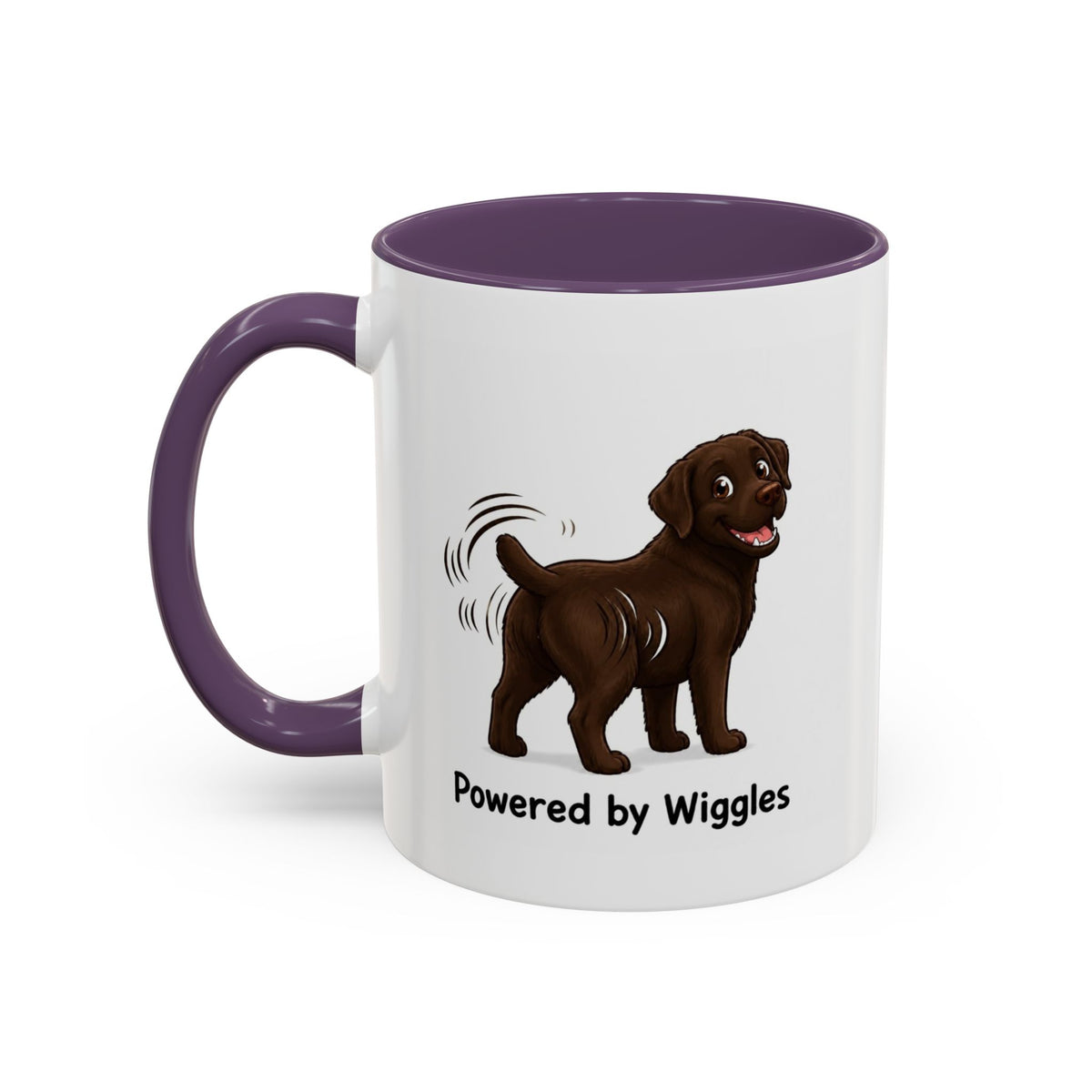 Powered by Wiggles Mug - Labrador - Chocolate