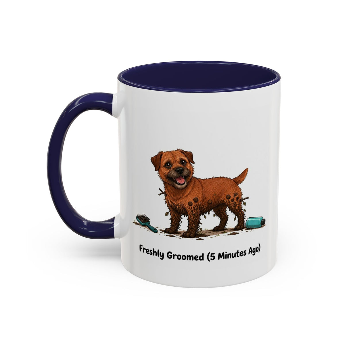 Freshly Groomed Mug - Border Terrier - Red