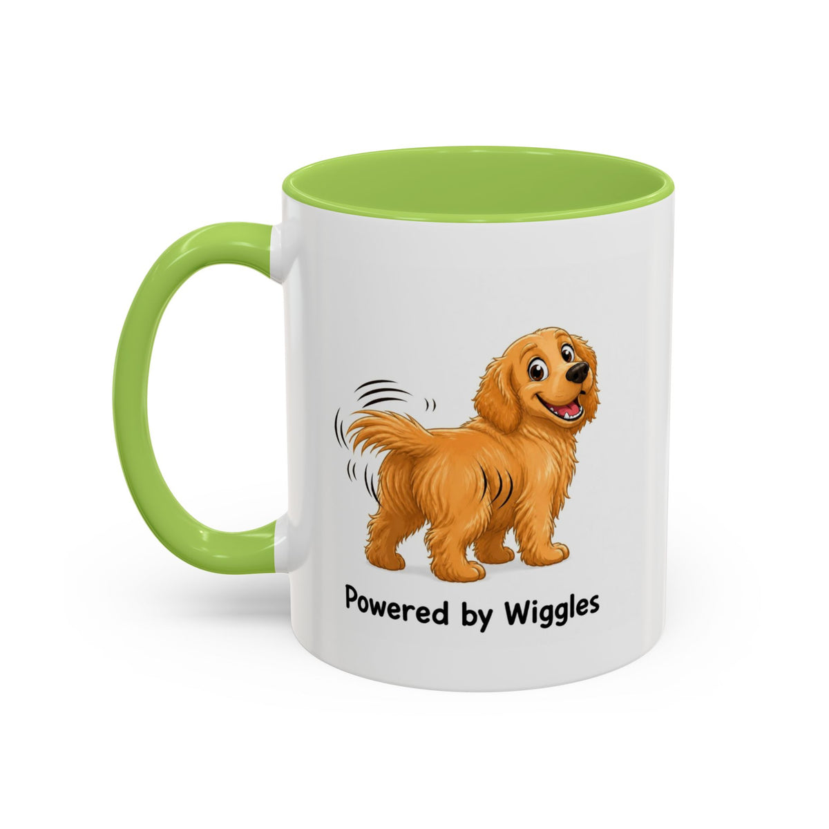 Powered by Wiggles Mug - Golden Retriever - Golden