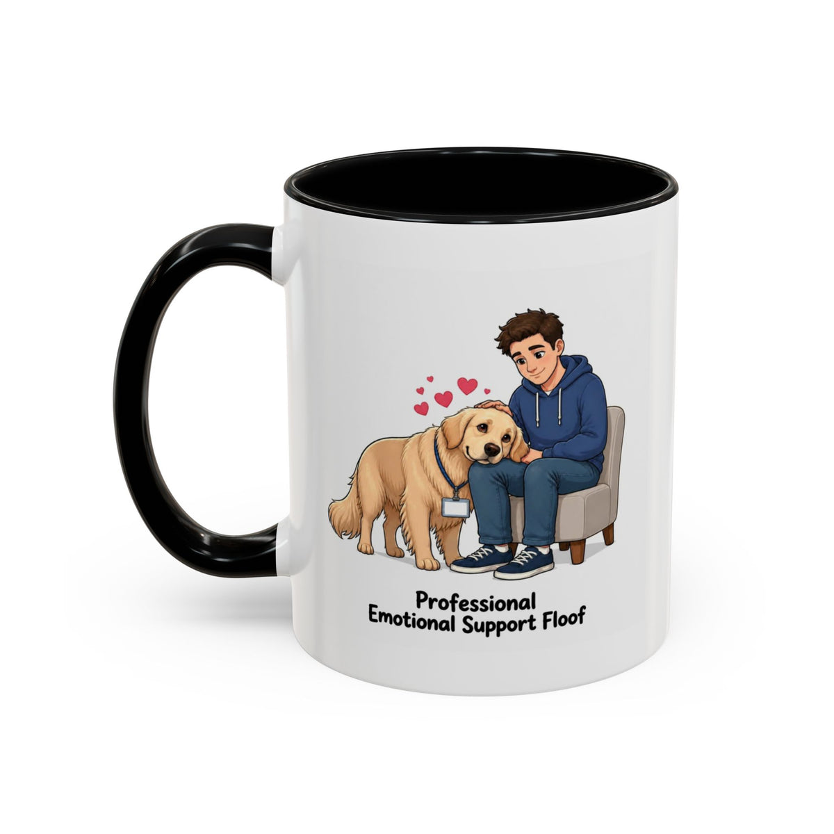 Support Floof Mug - Golden Retriever - Light Golden - Man