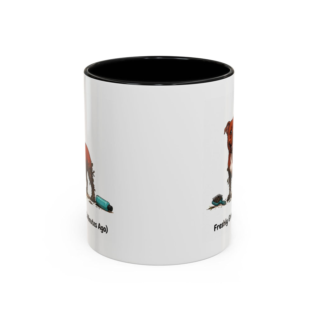 Freshly Groomed Mug - Staffordshire Bull Terrier - Red