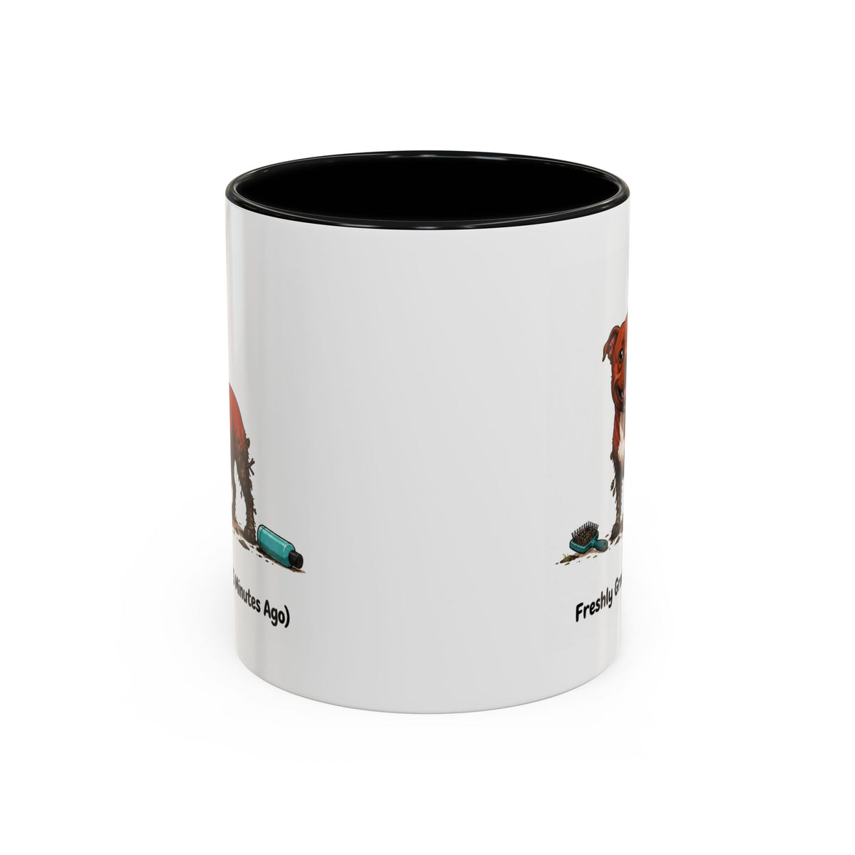 Freshly Groomed Mug - Staffordshire Bull Terrier - Red