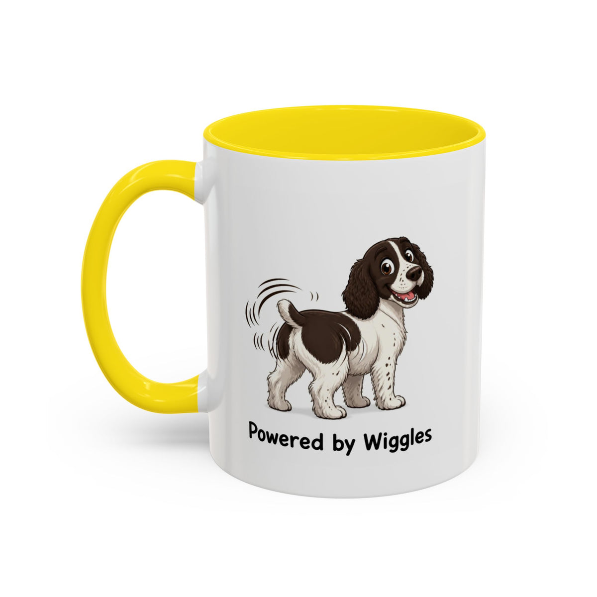 Powered by Wiggles Mug - Springer Spaniel - Liver & White