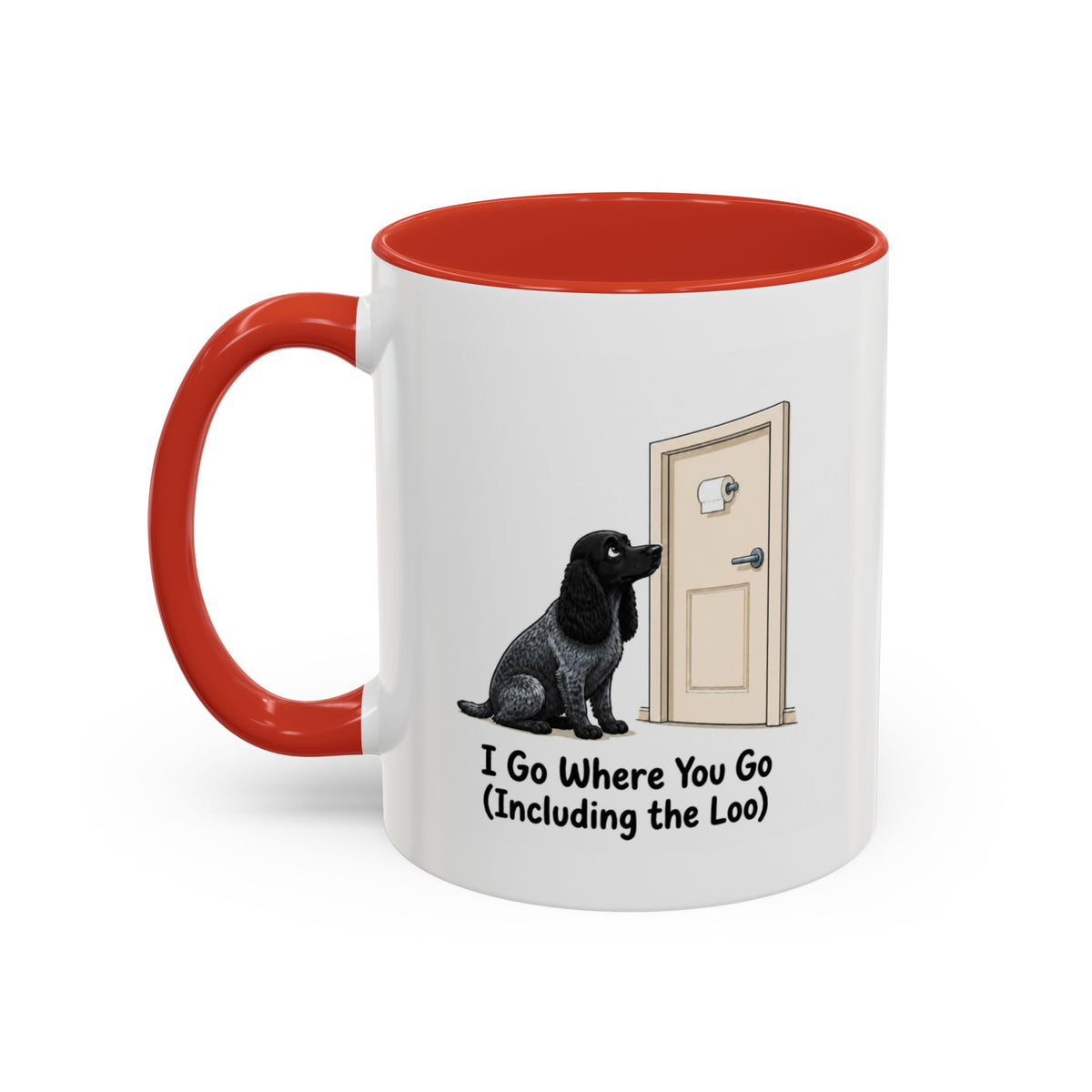 I Go Where You Go Mug - Cocker Spaniel - Blue Roan