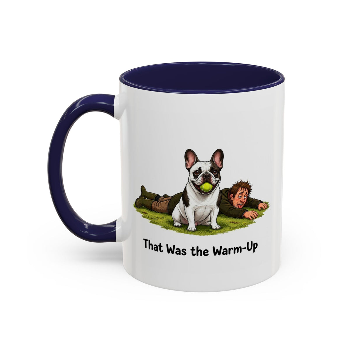 Warm-Up Mug - French Bulldog - Pied - Man