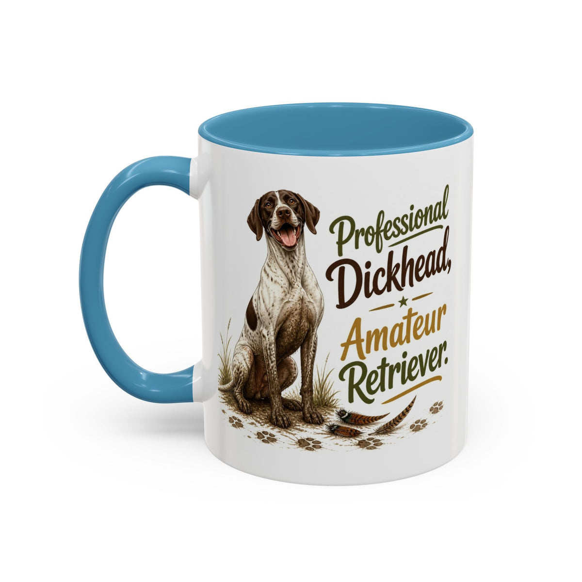 Funny English Pointer Mug - Professional Dickhead, Amateur Retriever, Working Gun Dog Gift, Pheasant Shooting Mug, 11oz