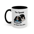 Funny Tricolour Cavalier King Charles Spaniel Mug - The Spaniel, Ear-Dipped Since Birth, Spaniel Owner Gift, Dog Lover Coffee Mug, 11oz