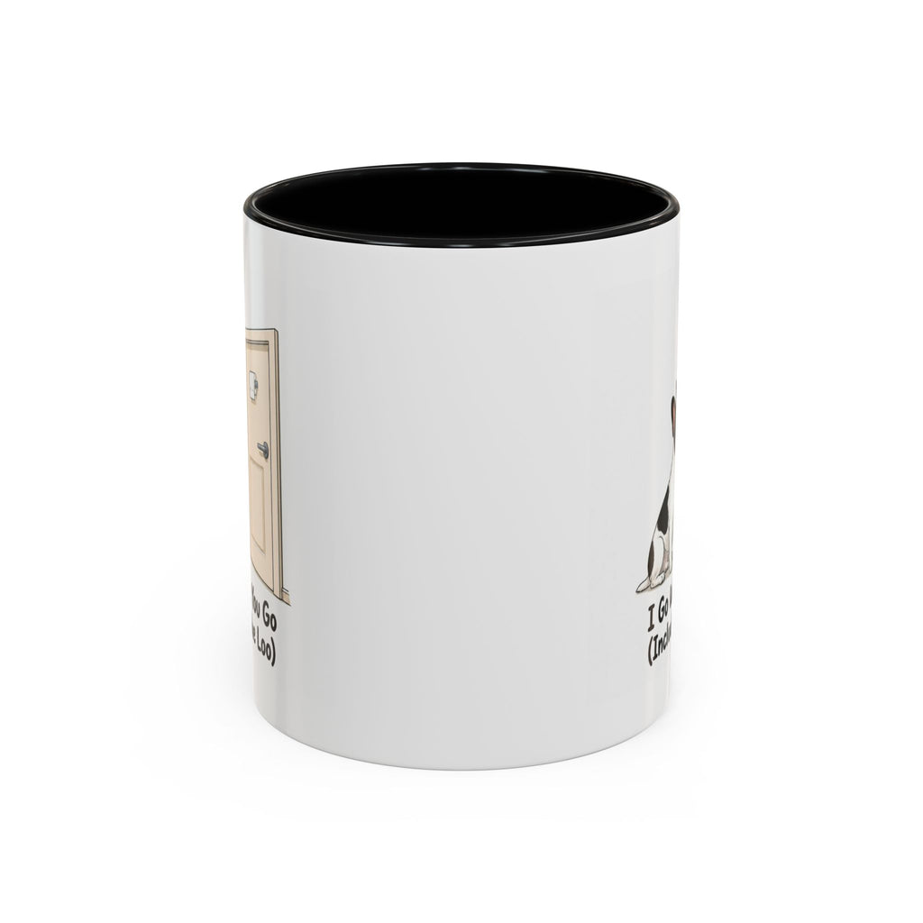 I Go Where You Go Mug - French Bulldog - Pied