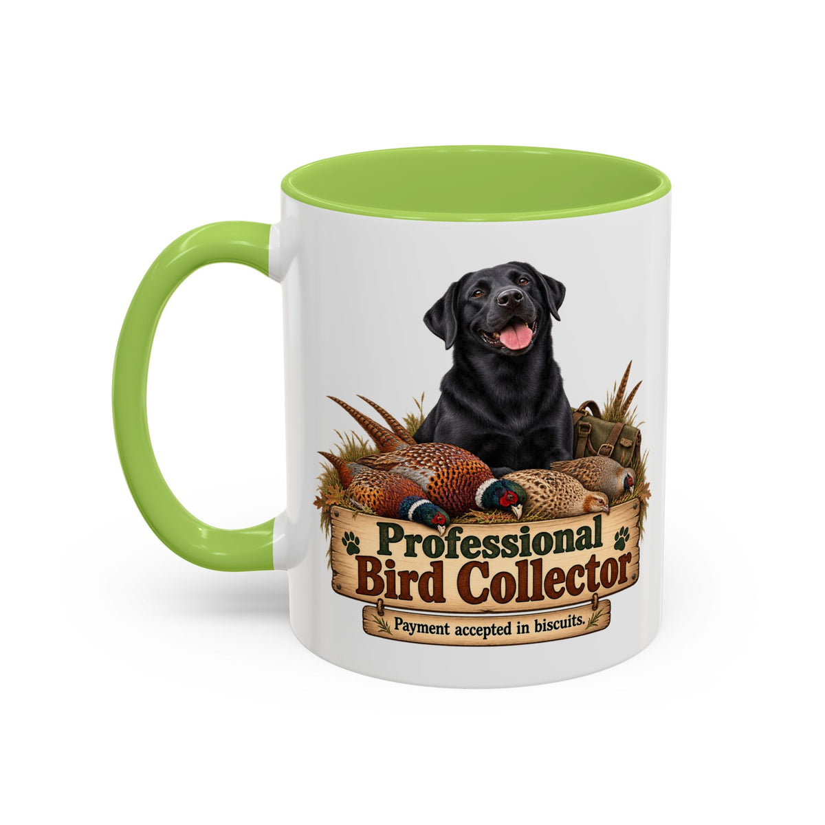 Funny Black Labrador Mug - Professional Bird Collector, Gundog Owner Gift, Shooting Dog Lover Coffee Mug, 11oz