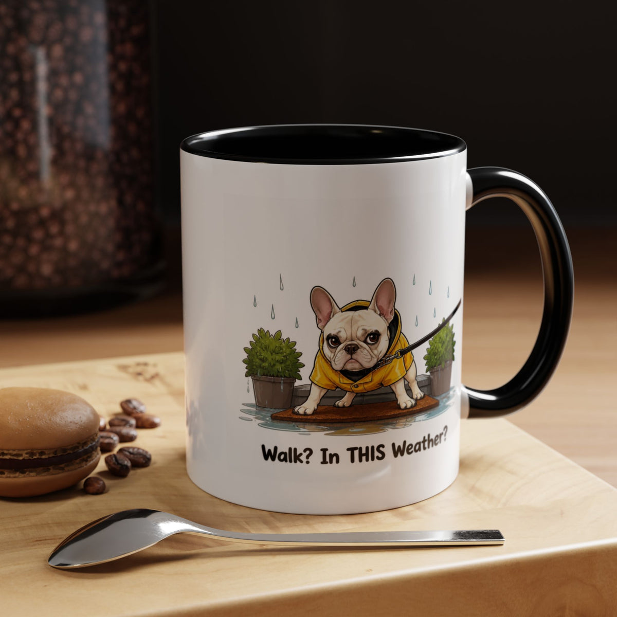 Walk Weather Mug - French Bulldog - Cream