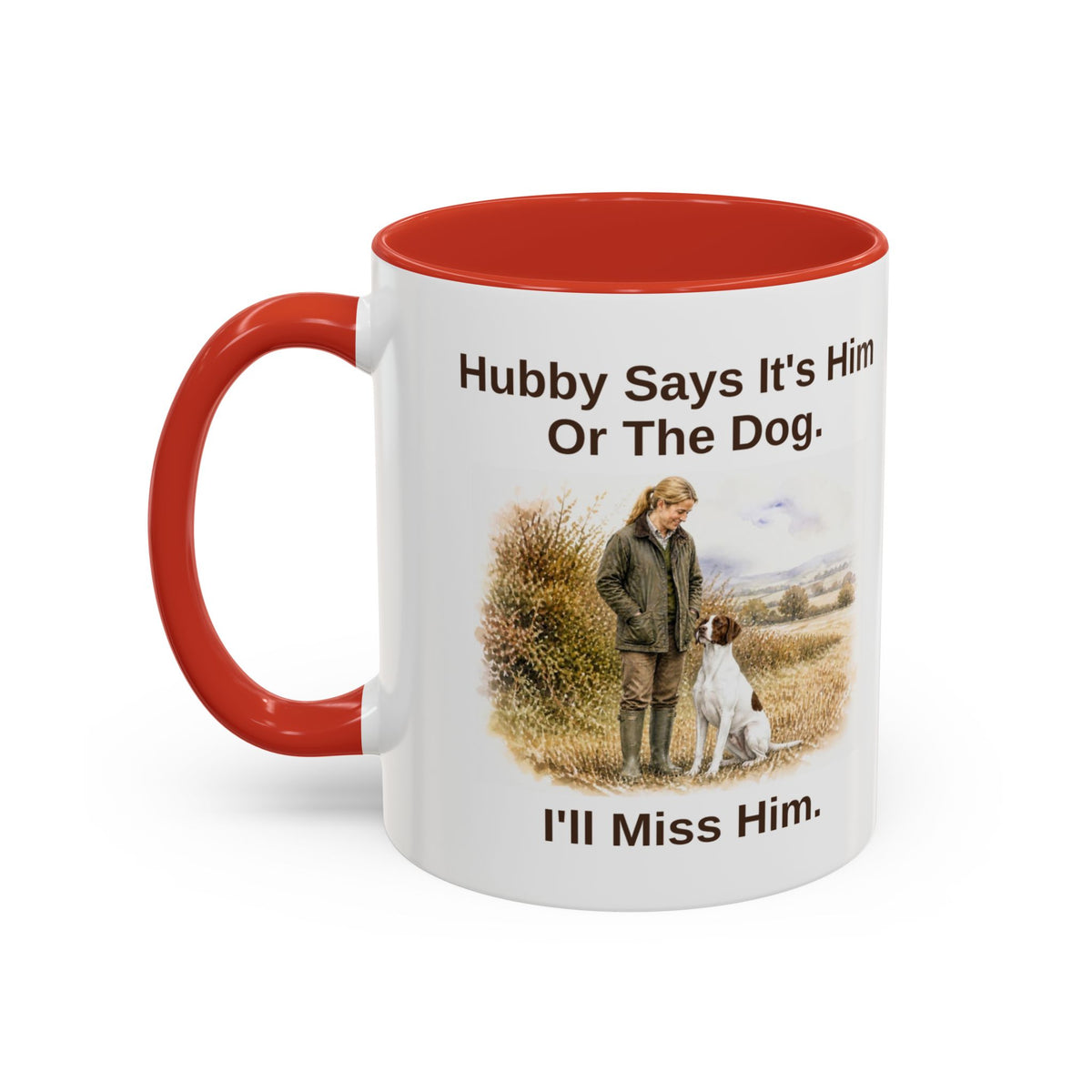 Hubby Says Mug - English Pointer - Liver & White - Blonde