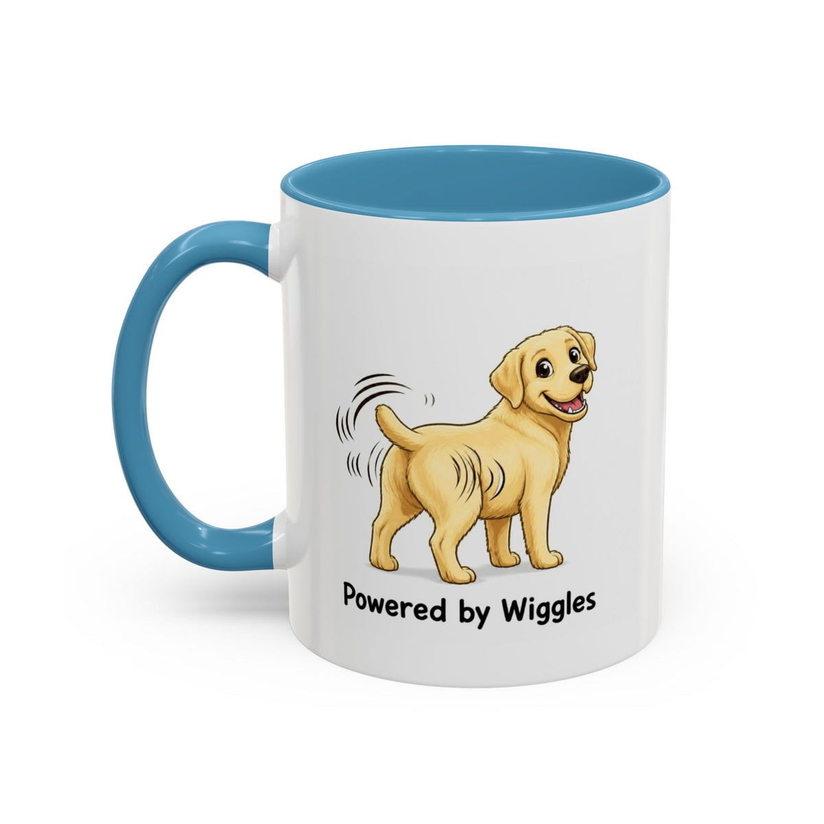 Powered by Wiggles Mug - Labrador - Yellow