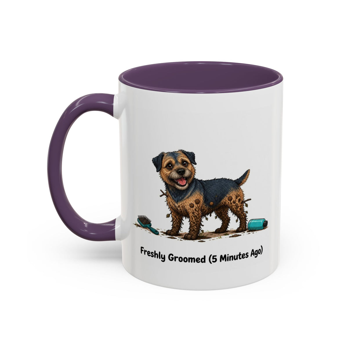 Freshly Groomed Mug - Border Terrier - Blue & Tan