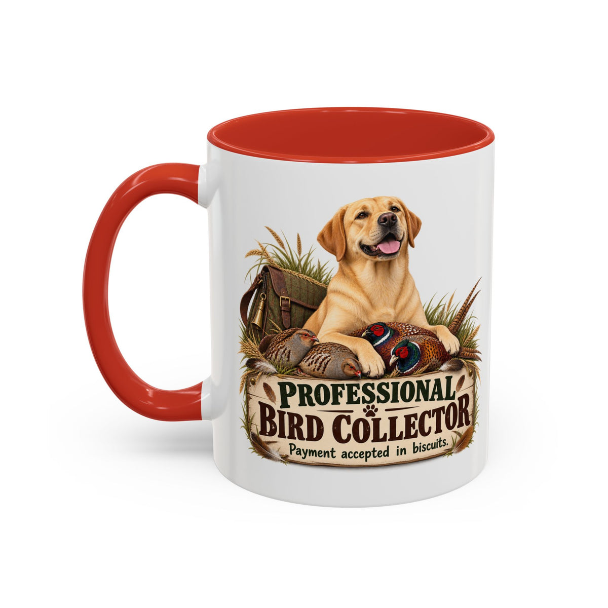 Funny Yellow Labrador Mug - Professional Bird Collector, Gundog Owner Gift, Shooting Dog Lover Coffee Mug, 11oz