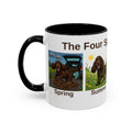 Four Spaniel Seasons Mug - Cocker Spaniel - Brown