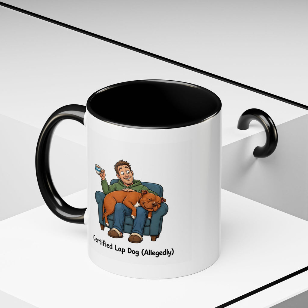 Lap Dog Mug - Staffordshire Bull Terrier - Red