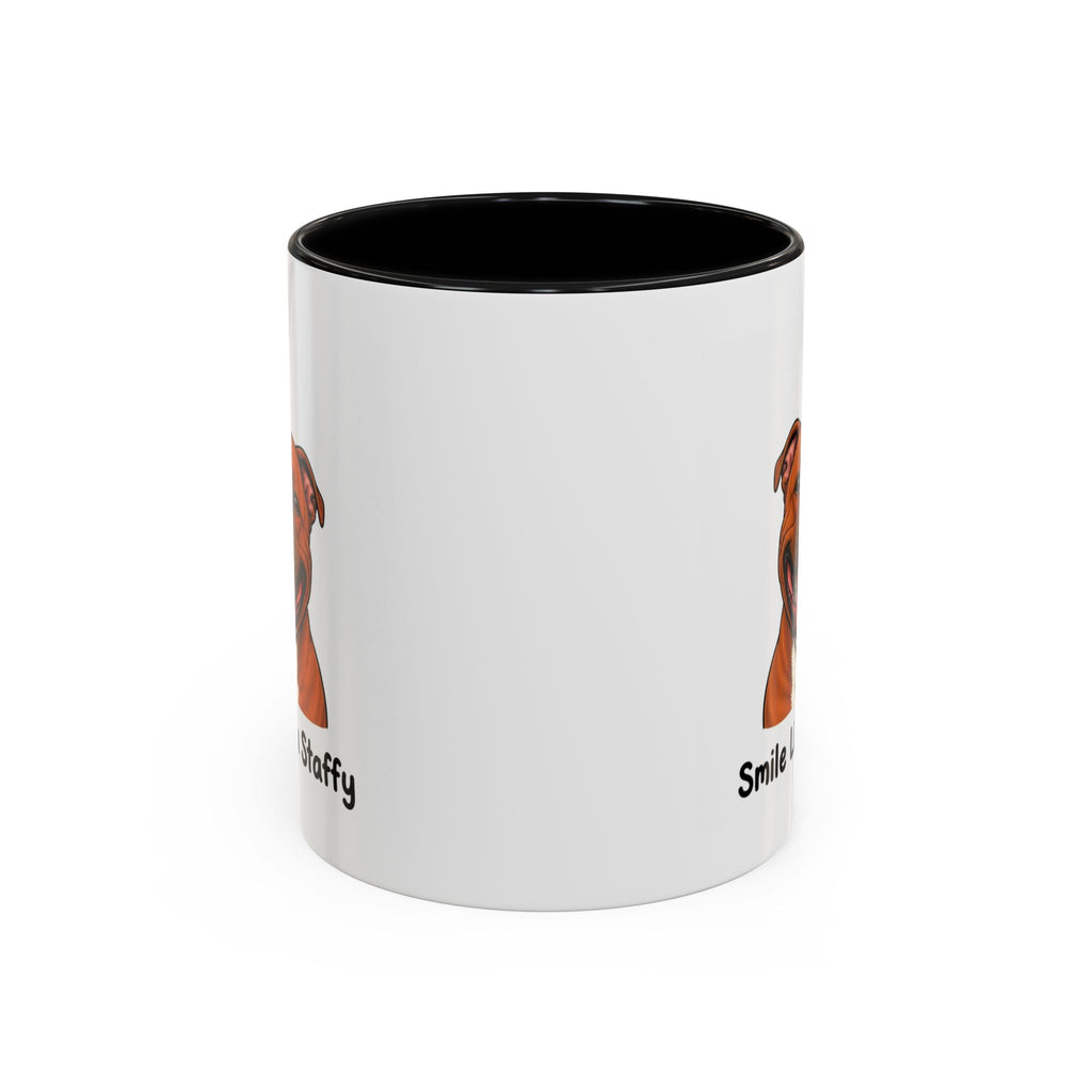 Staffy Smile Mug - Staffordshire Bull Terrier - Red
