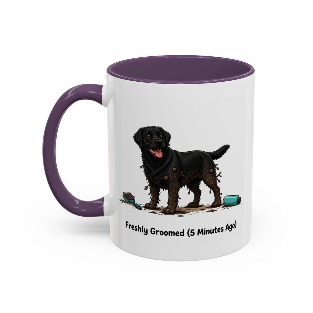Freshly Groomed Mug - Labrador - Black