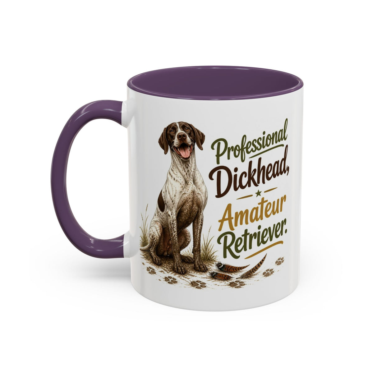 Funny English Pointer Mug - Professional Dickhead, Amateur Retriever, Working Gun Dog Gift, Pheasant Shooting Mug, 11oz