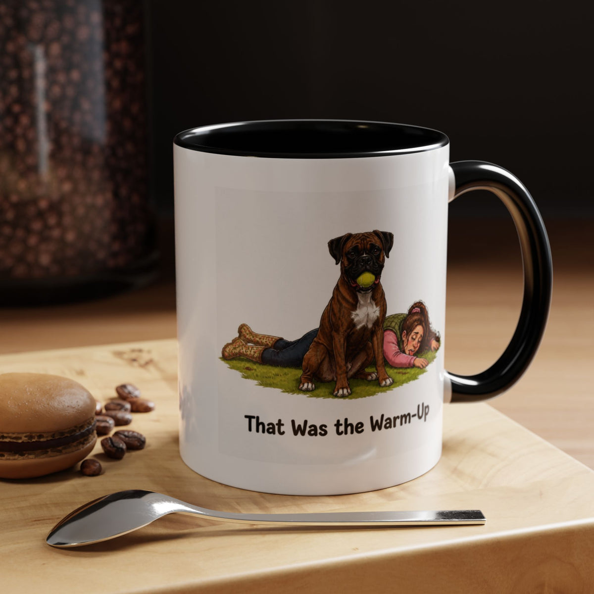 Warm-Up Mug - Boxer - Brindle - Woman