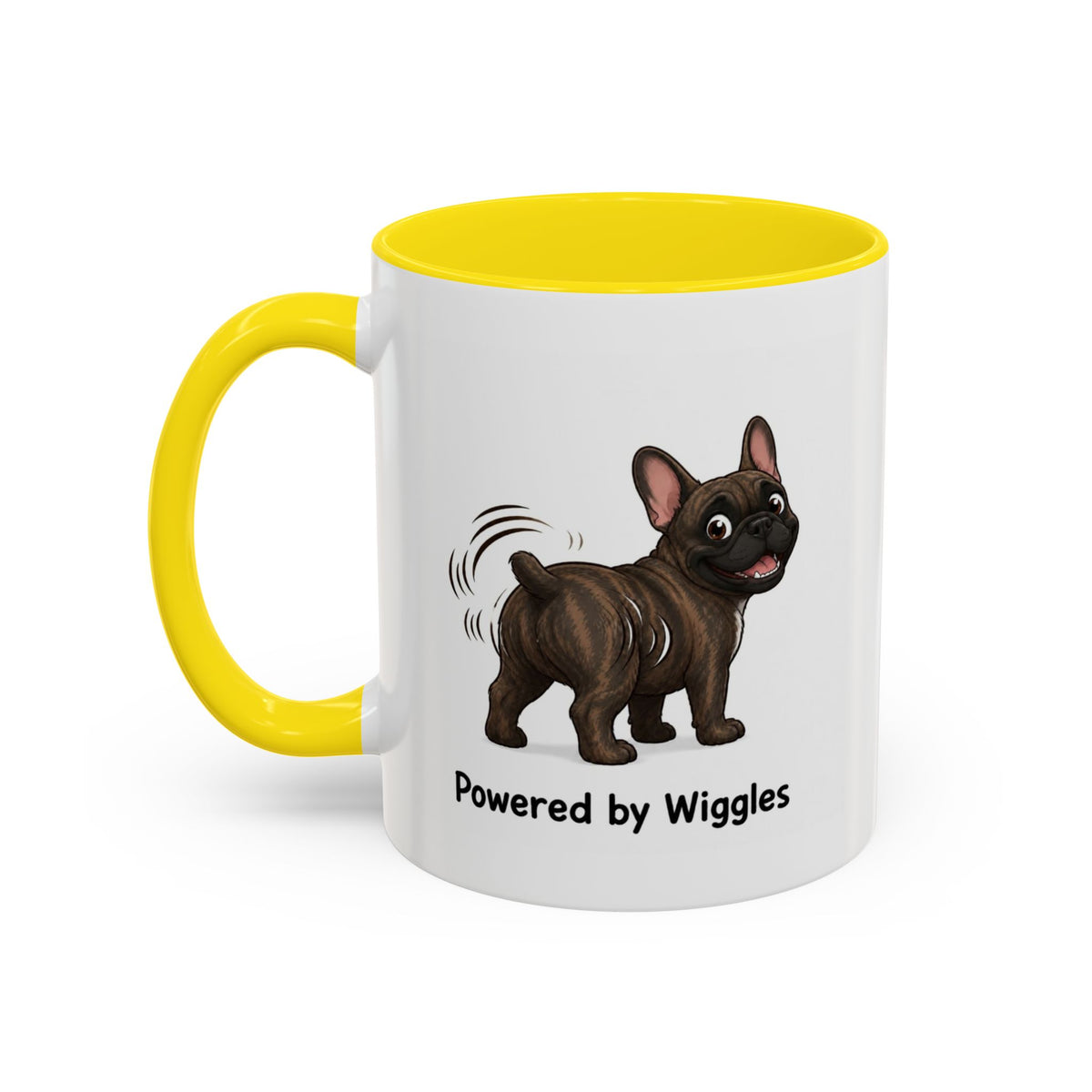 Powered by Wiggles Mug - French Bulldog - Brindle