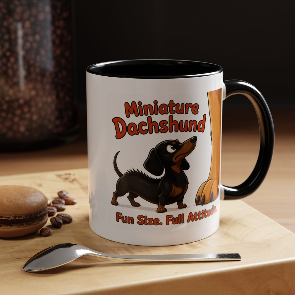 Fun Size Full Attitude Mug - Dachshund - Black & Tan