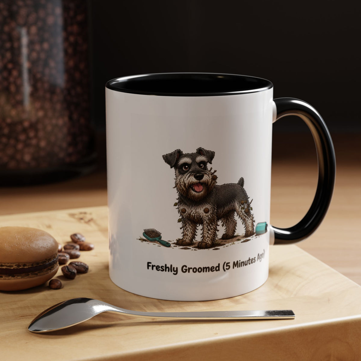 Freshly Groomed Mug - Miniature Schnauzer - Salt & Pepper