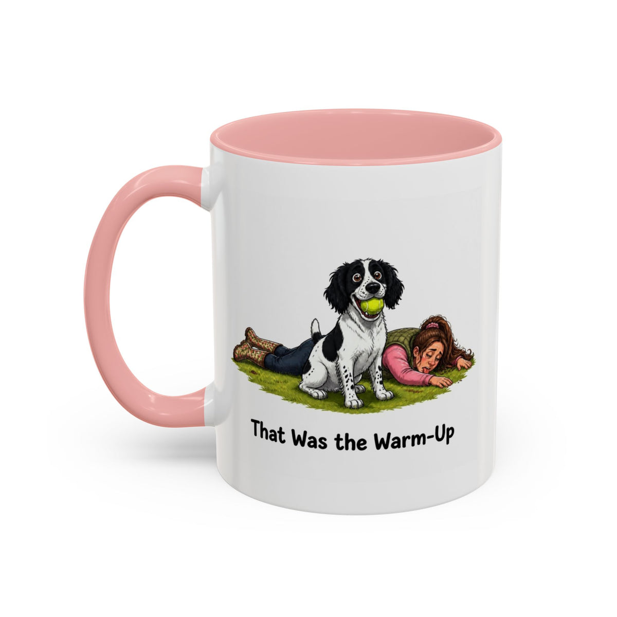 Warm-Up Mug - Springer Spaniel - Black & White - Woman
