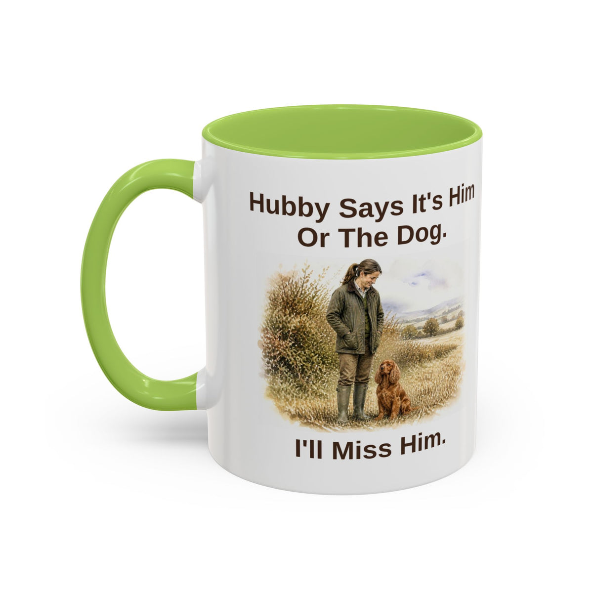Hubby Says Mug - Cocker Spaniel - Red - Brunette