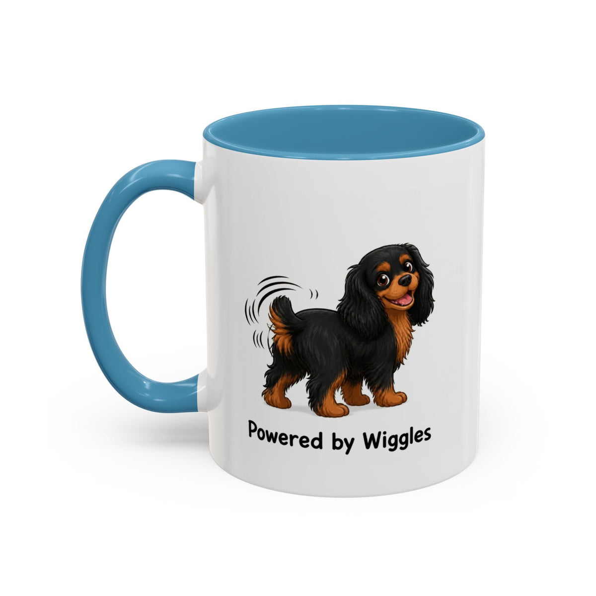 Powered by Wiggles Mug - Cavalier King Charles Spaniel - Black & Tan