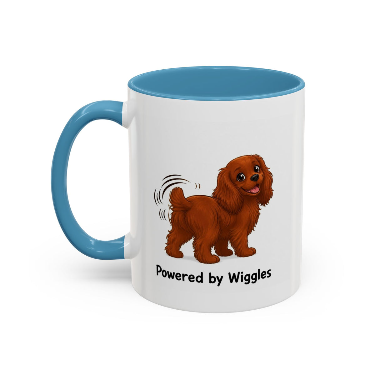 Powered by Wiggles Mug - Cavalier King Charles Spaniel - Ruby