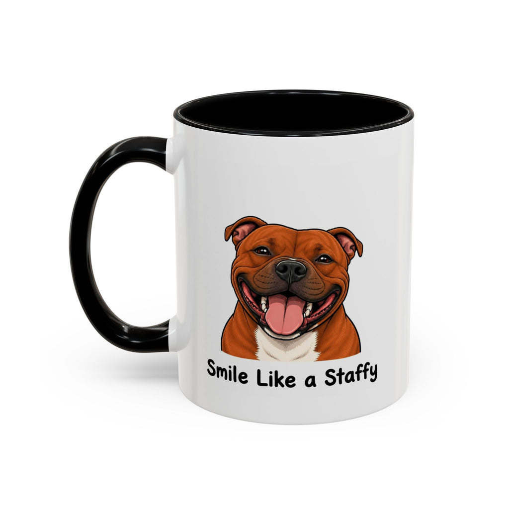 Staffy Smile Mug - Staffordshire Bull Terrier - Red