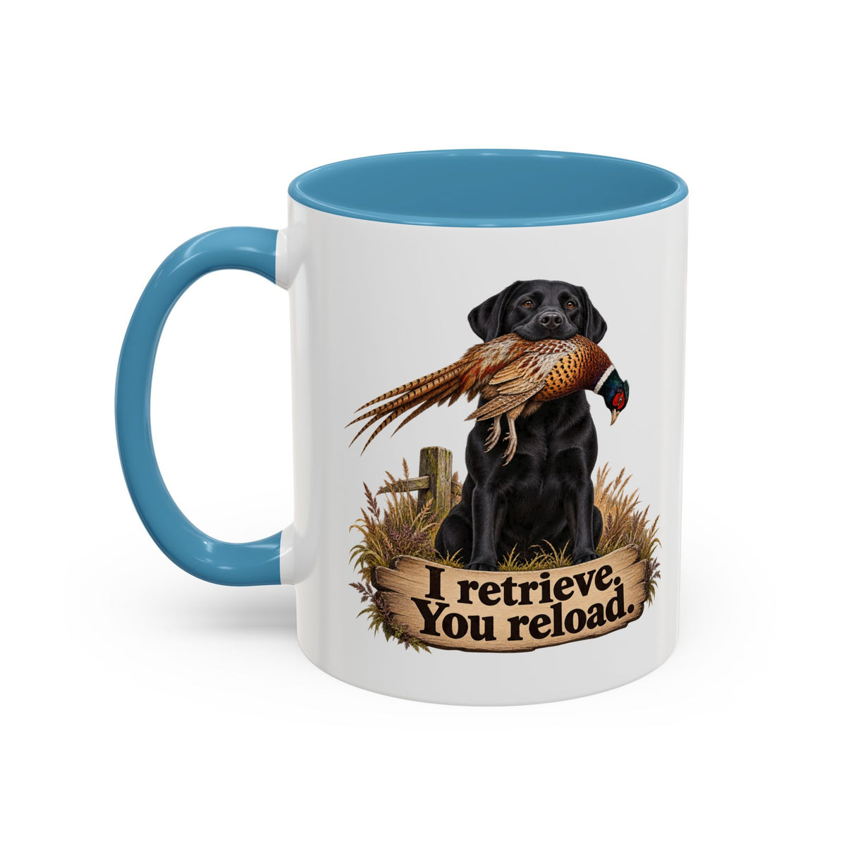 Funny Black Labrador Mug - I Retrieve You Reload, Gundog Owner Gift, Shooting Dog Lover Coffee Mug, 11oz
