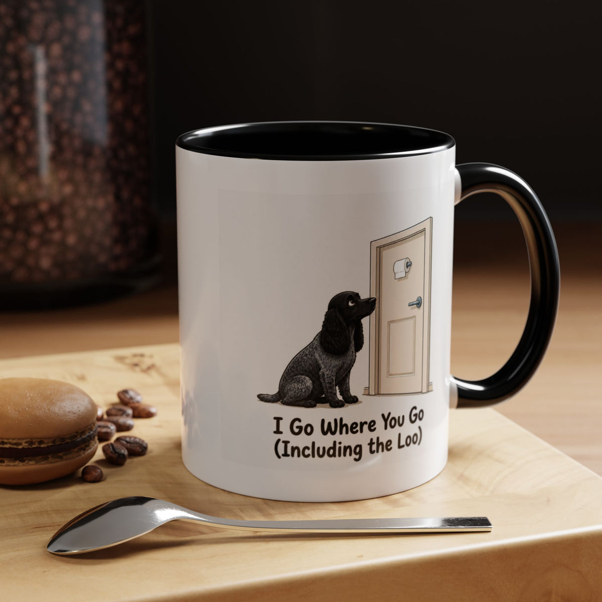 I Go Where You Go Mug - Cocker Spaniel - Blue Roan