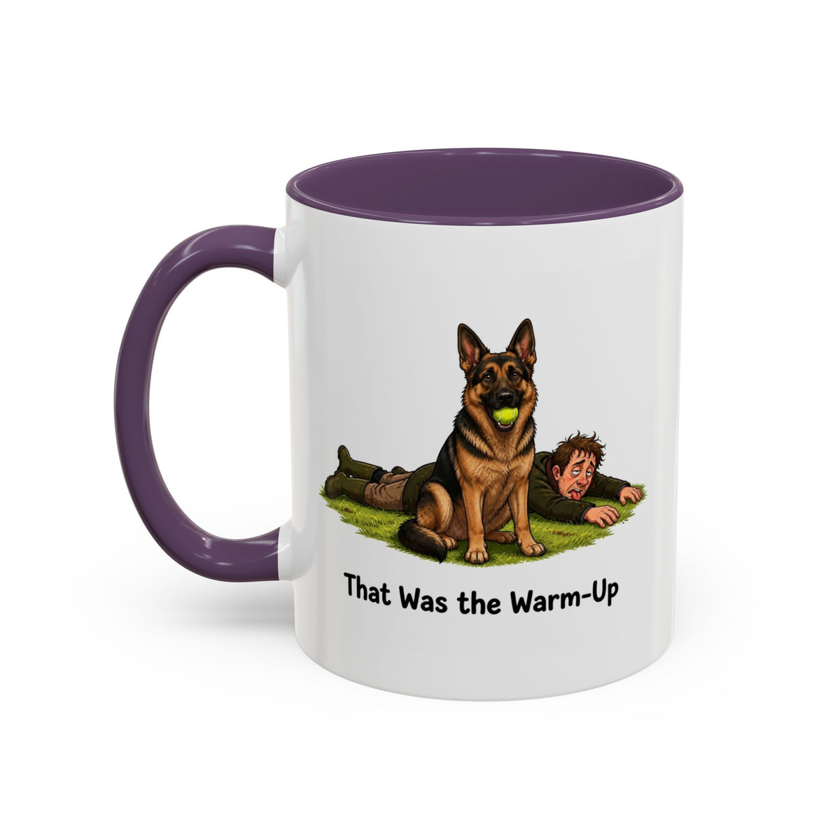 Warm-Up Mug - German Shepherd - Black & Tan - Man
