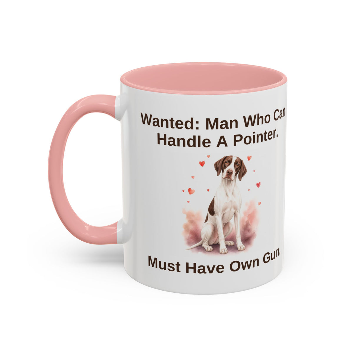 Wanted Mug - English Pointer - Liver & White - Man