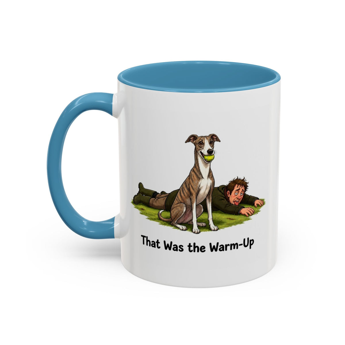 Warm-Up Mug - Whippet - Brindle - Man