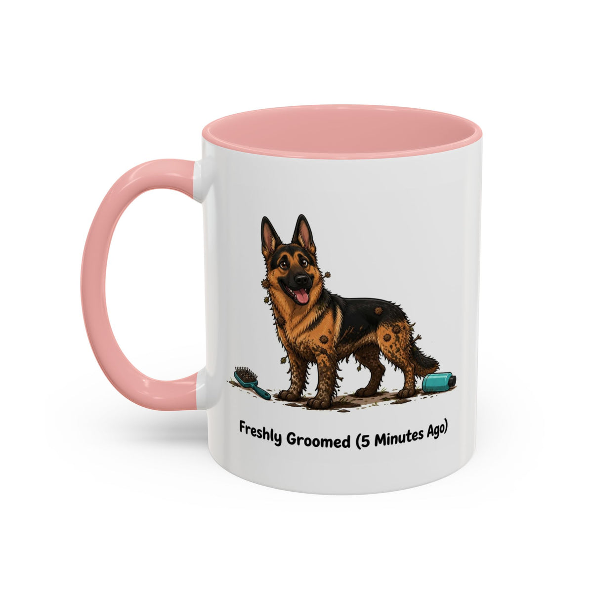 Freshly Groomed Mug - German Shepherd - Black & Tan
