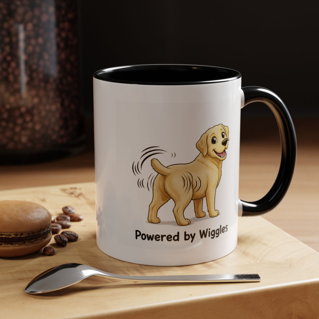 Powered by Wiggles Mug - Labrador - Yellow