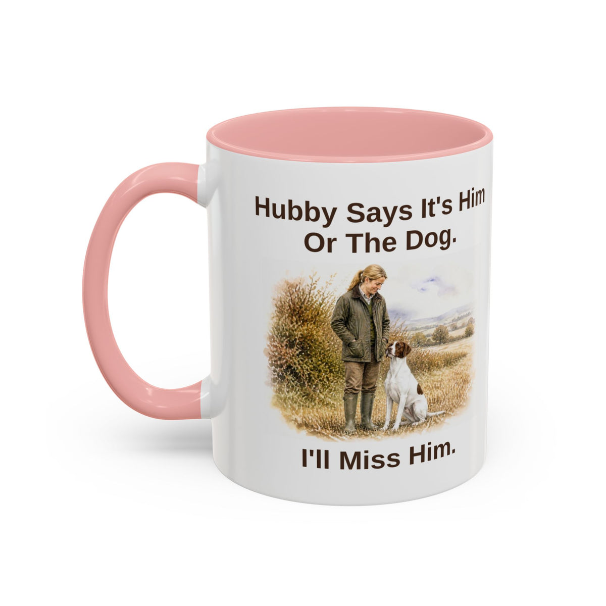 Hubby Says Mug - English Pointer - Liver & White - Blonde