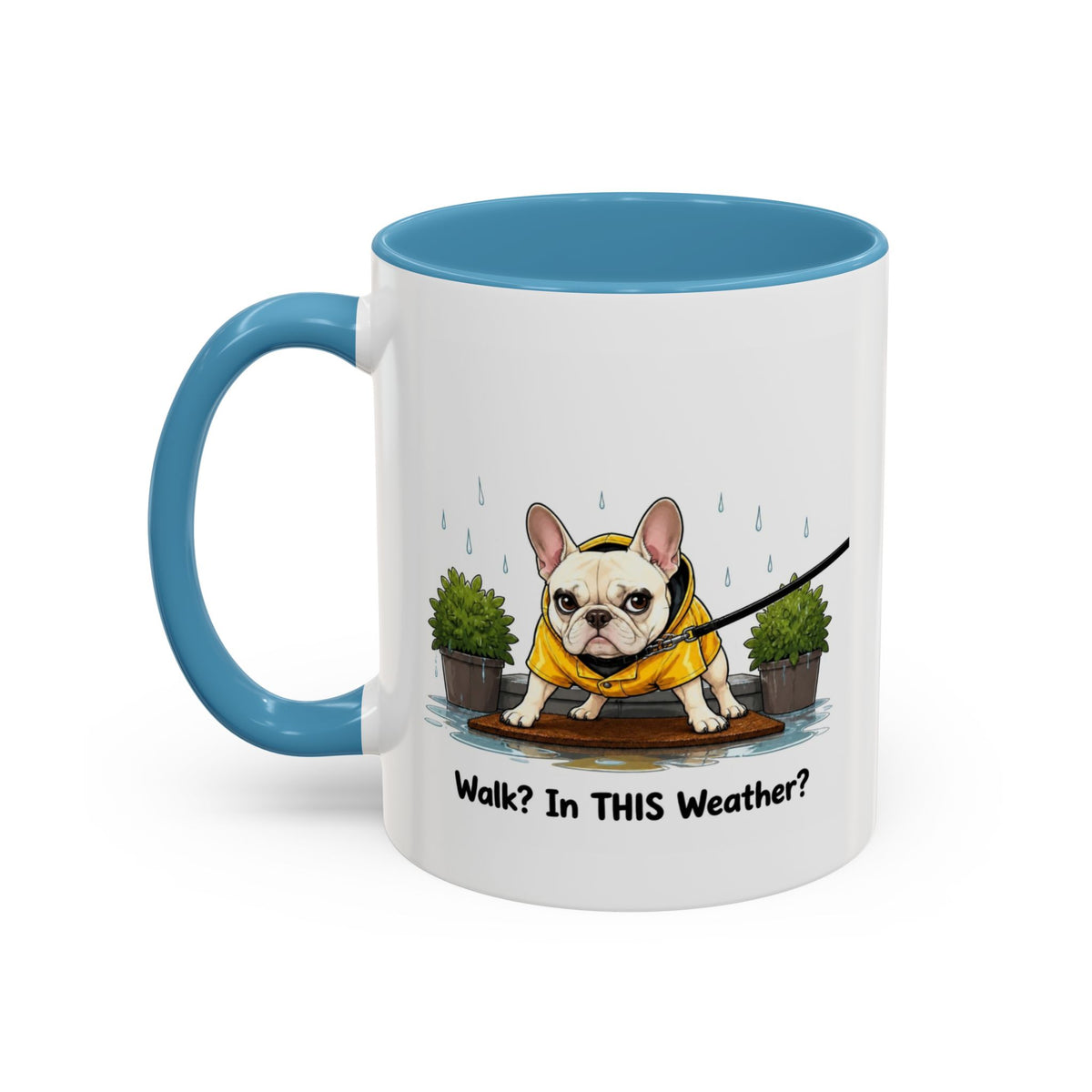Walk Weather Mug - French Bulldog - Cream
