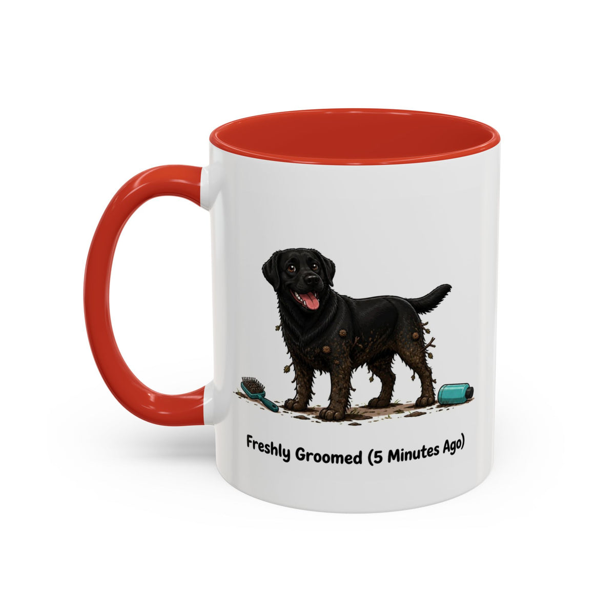 Freshly Groomed Mug - Labrador - Black