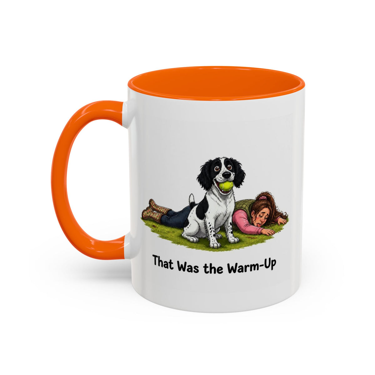 Warm-Up Mug - Springer Spaniel - Black & White - Woman