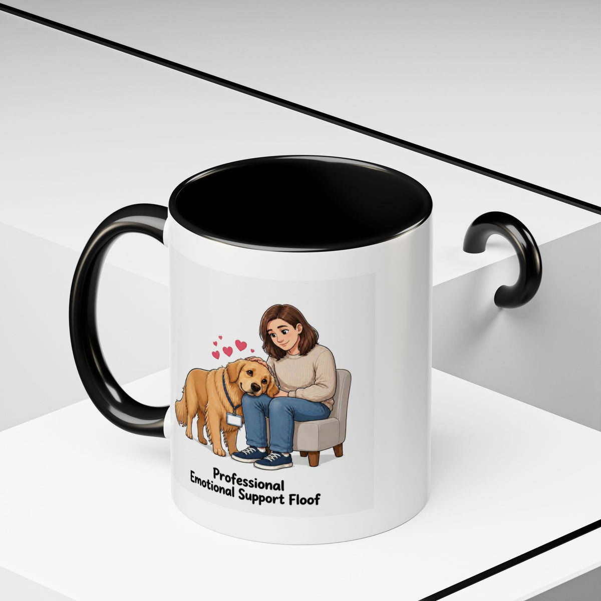 Support Floof Mug - Golden Retriever - Golden - Woman