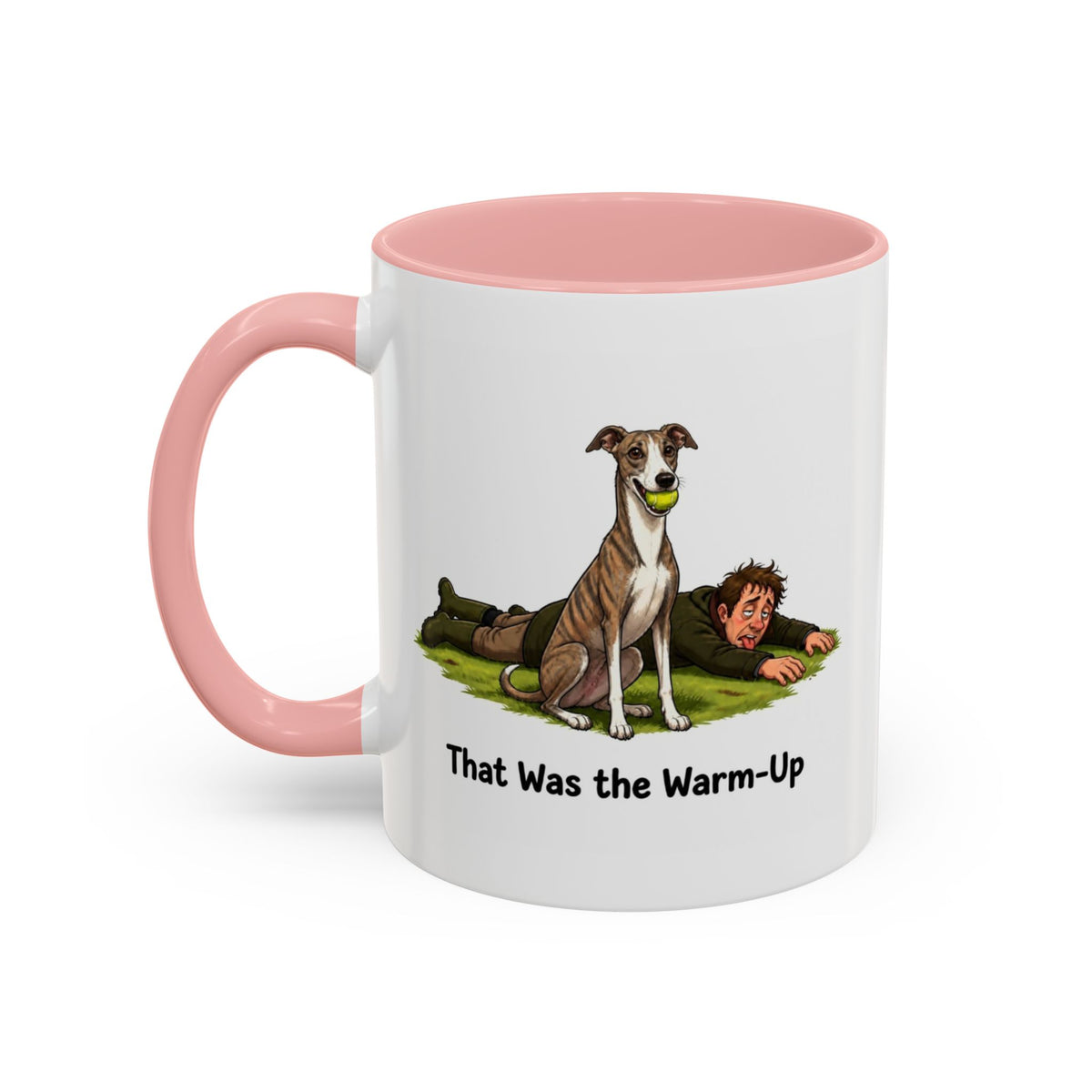 Warm-Up Mug - Whippet - Brindle - Man