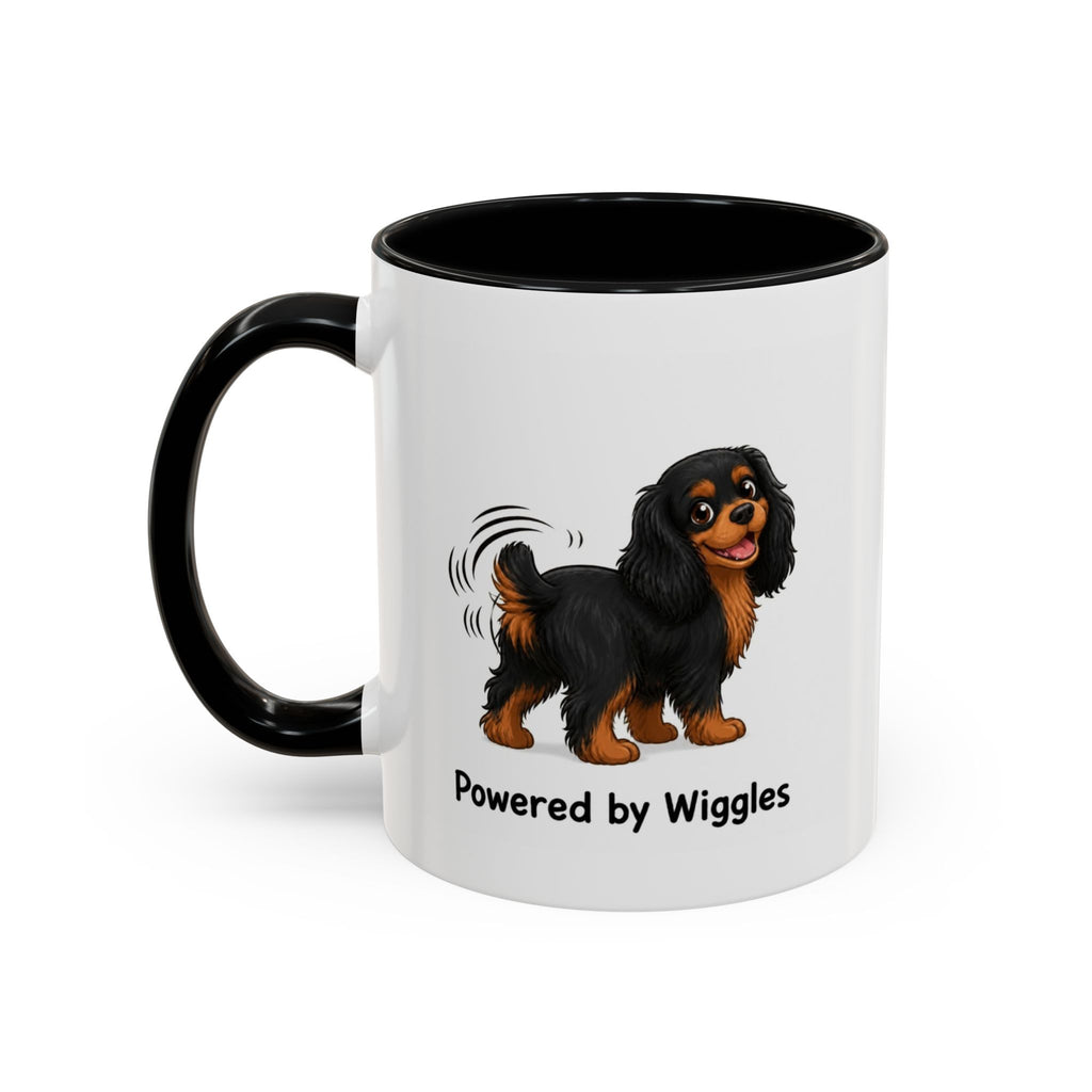 Powered by Wiggles Mug - Cavalier King Charles Spaniel - Black & Tan