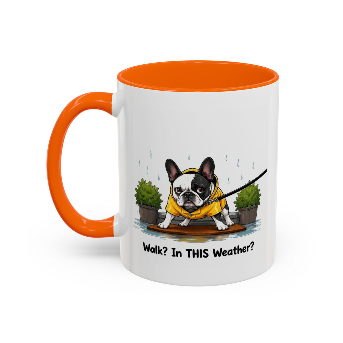 Walk Weather Mug - French Bulldog - Pied