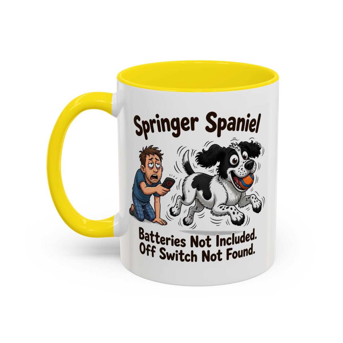 Off Switch Mug - Springer - Black & White - Man