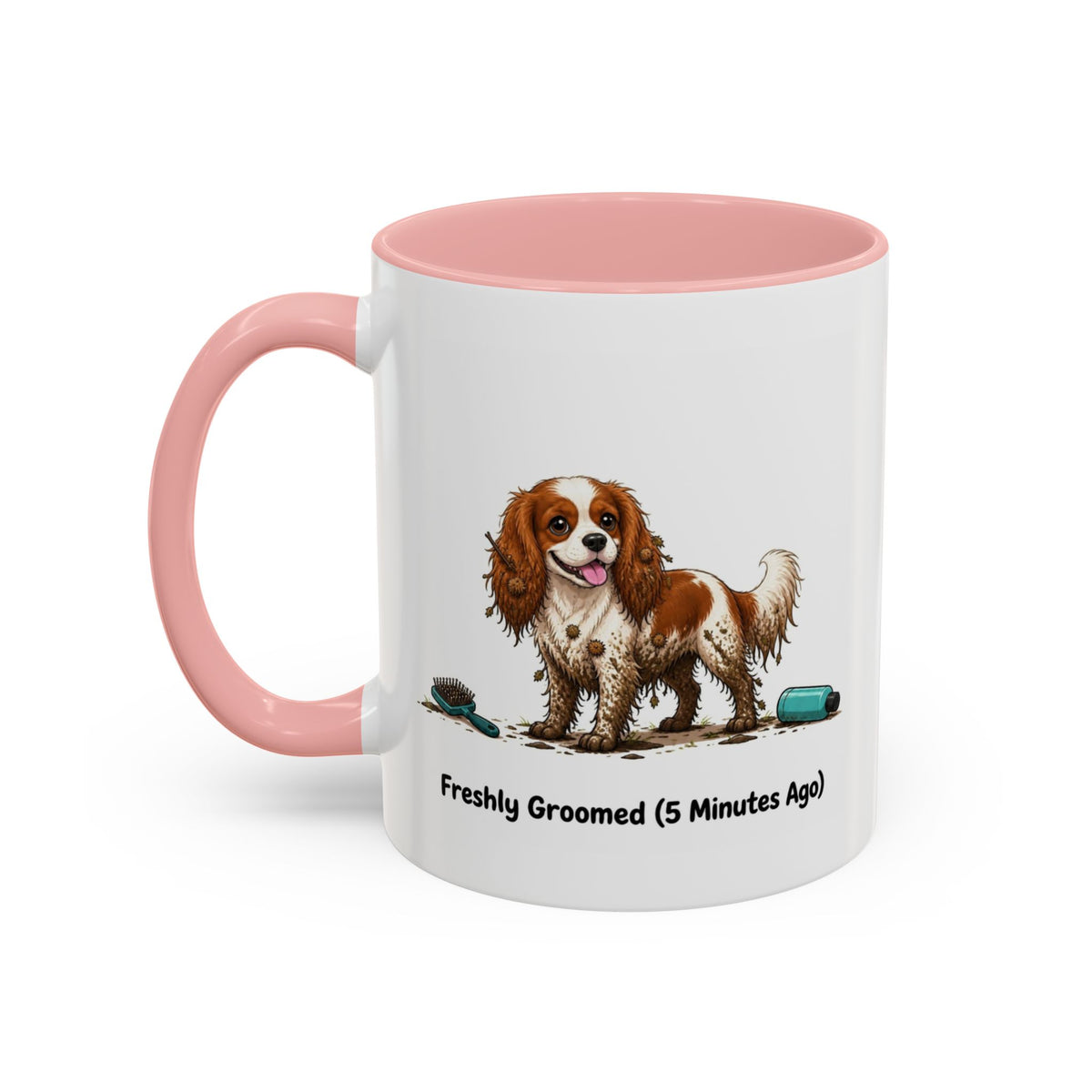 Freshly Groomed Mug - Cavalier King Charles Spaniel - Blenheim