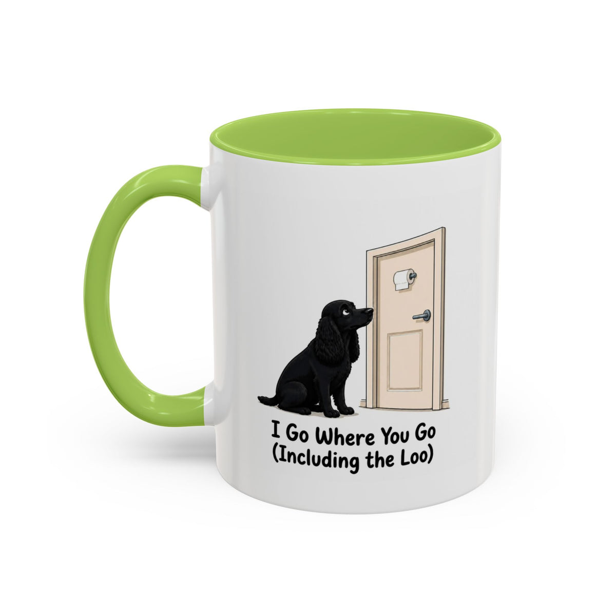 I Go Where You Go Mug - Cocker Spaniel - Black